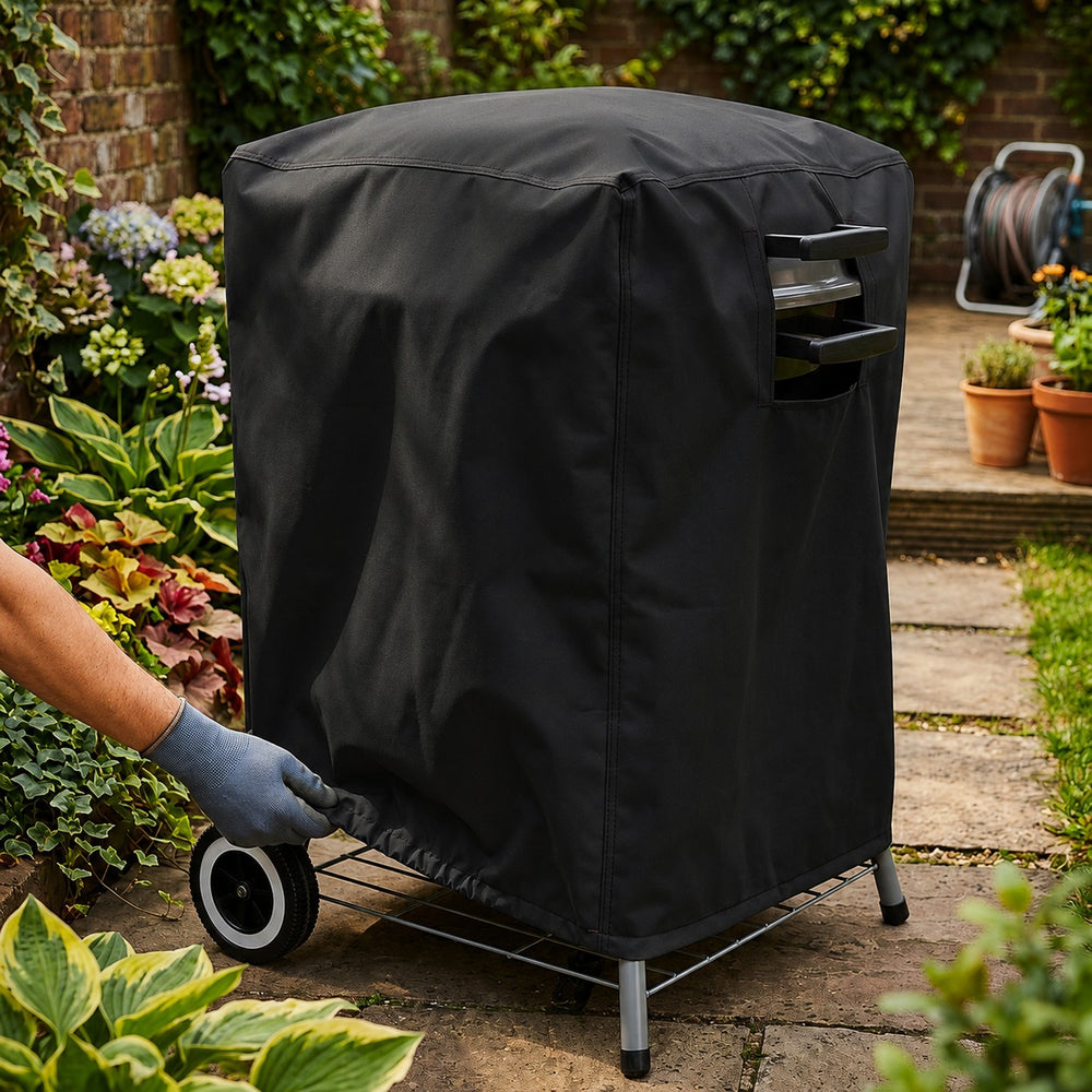 Square Barbecue Cover – Black – Super Tough Waterproof – Outdoor Protection