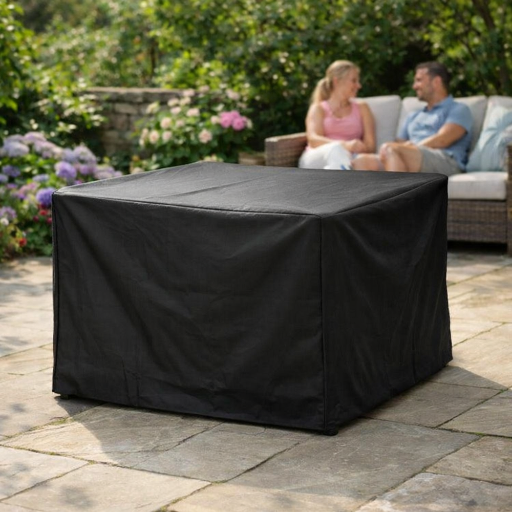 Heavy Duty 2 Seater Bistro Set Cover – Black – Polyethylene – Outdoor Furniture Protection