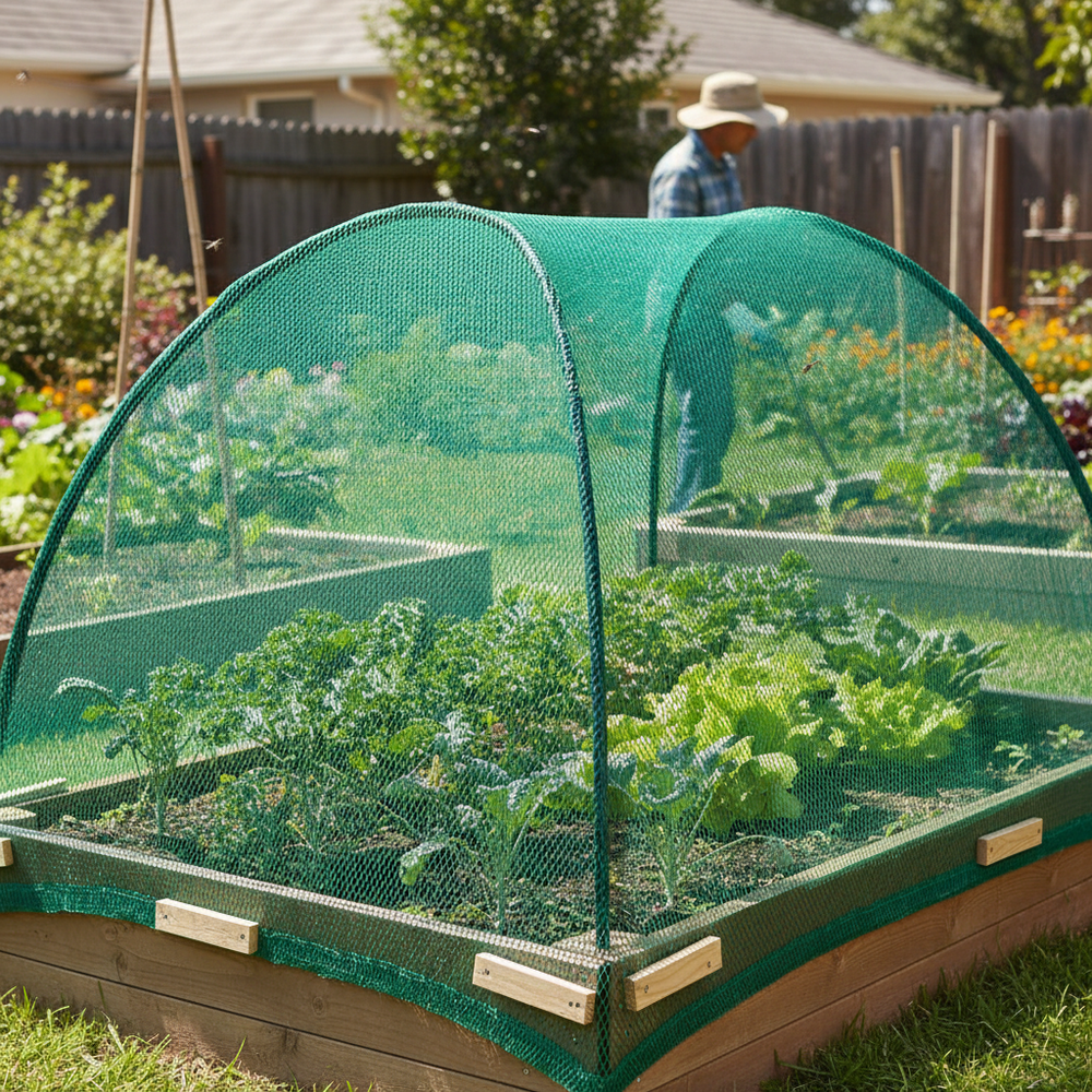 Premium Extruded Insect Mesh 1m x 50m - Green UV Protected for Organic Crop Protection by the metre