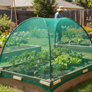 Premium Extruded Insect Mesh 1m x 50m - Green UV Protected for Organic Crop Protection