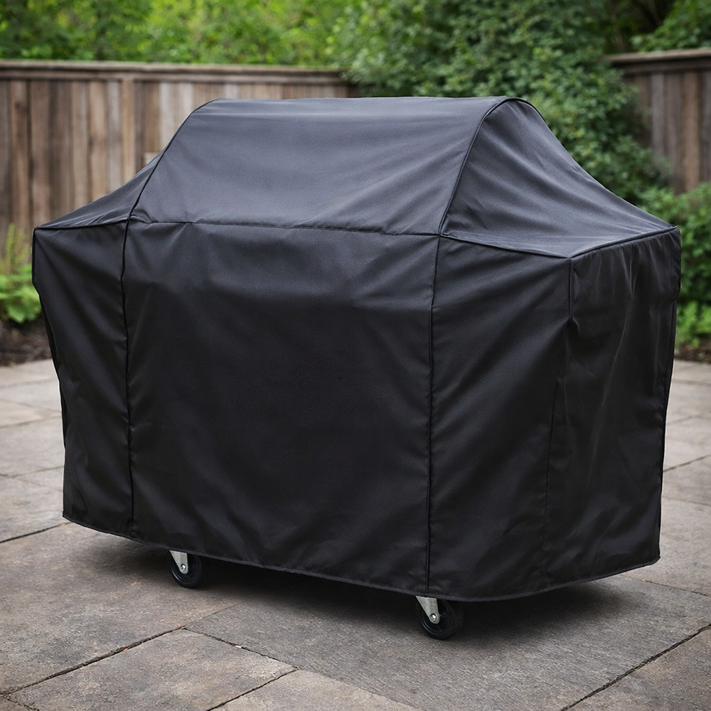 Extra Large Barbecue Cover – Black – Heavy Duty Polyethylene – Outdoor Protection