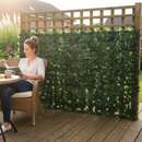 Premium Artificial Ivy Tarpaulins Company UK Hedge Garden Fence Privacy Screening - Versatile UV Protected Roll for Balconies, Pools & Patios - 3m Length