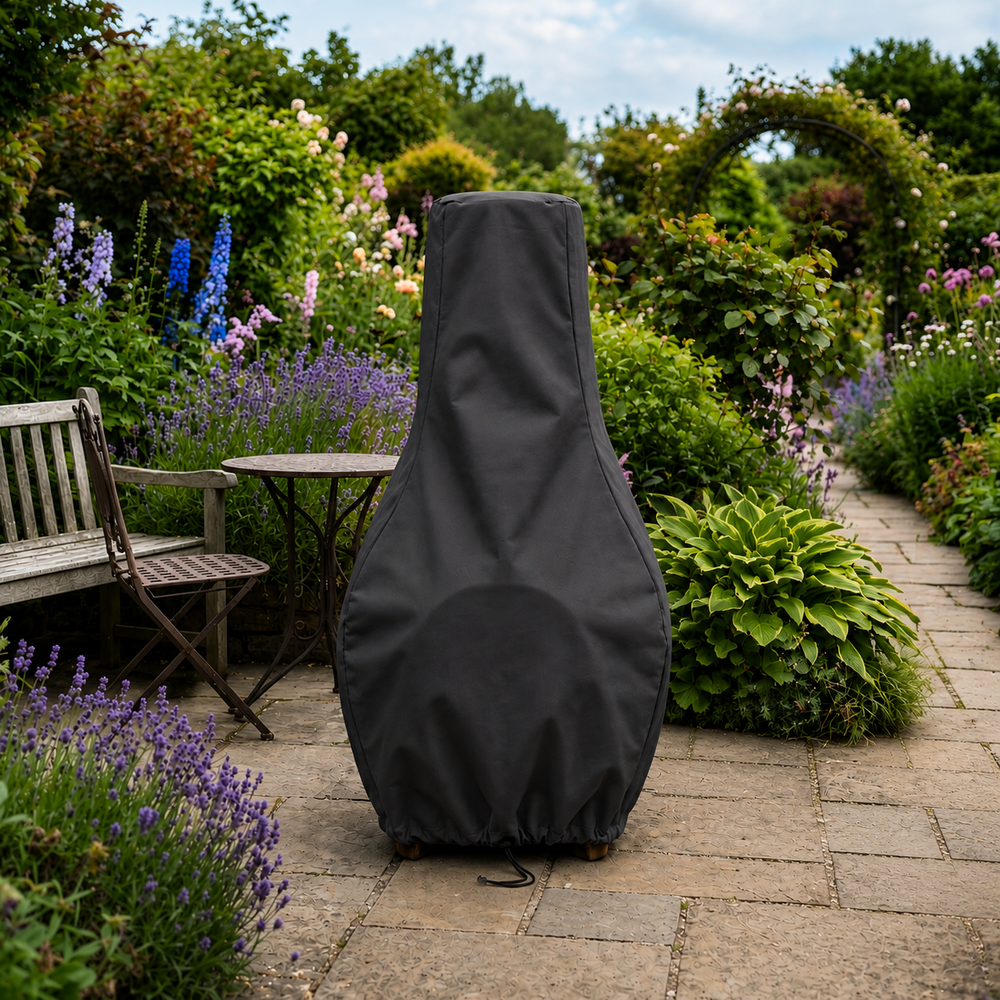 Large Chimenea Cover – Charcoal – Durable Polyester – Weather Protection