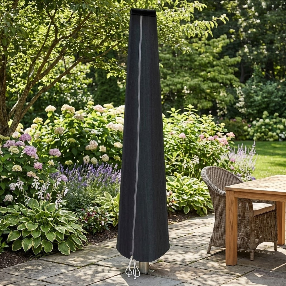 Giant Parasol Cover – Black – Super Tough Waterproof – Outdoor Protection
