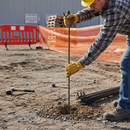 Professional Heavy Duty Steel Fencing Pins 10mm Diameter - 10 Pack for Temporary Fencing Solutions