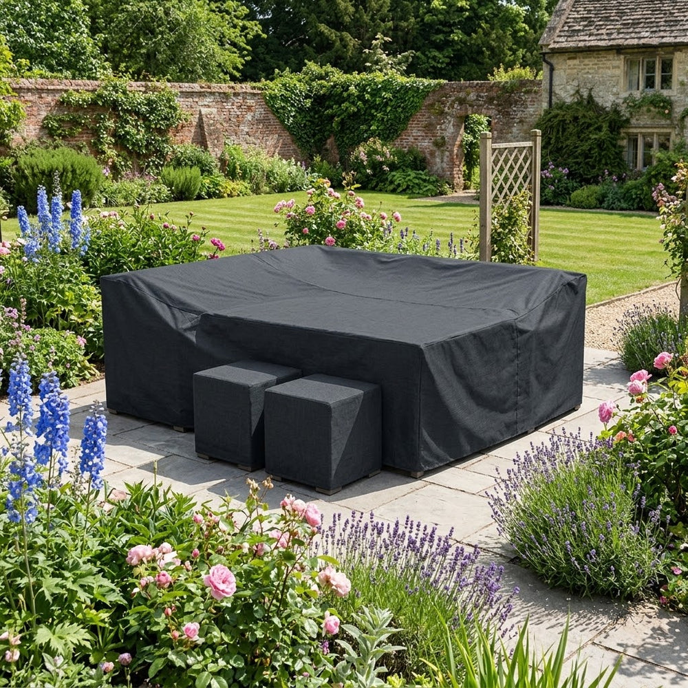 Small Casual Dining Set Cover – Black – Super Tough Material – Outdoor Protection