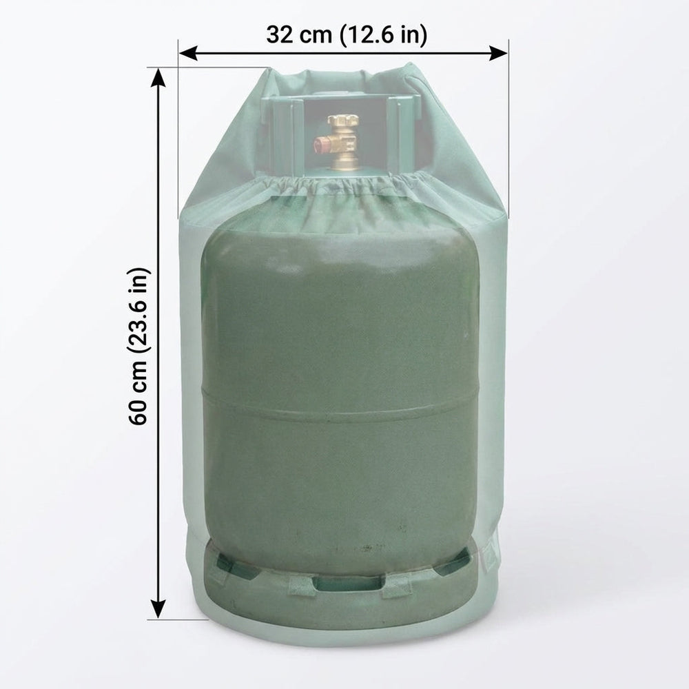 Gas Bottle Cover – 15kg Green – Heavy Duty Weatherproof – Outdoor Protection