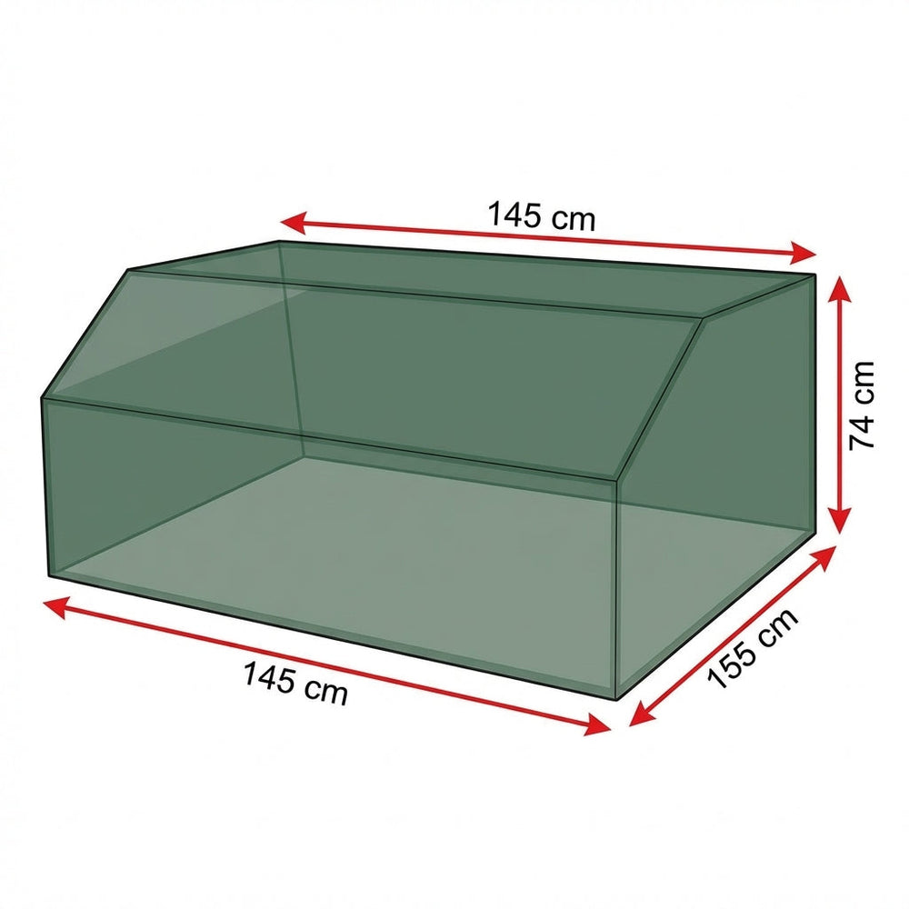 Picnic Table Cover – 6 Seater – Reversible PVC Polyester – Weather Protection