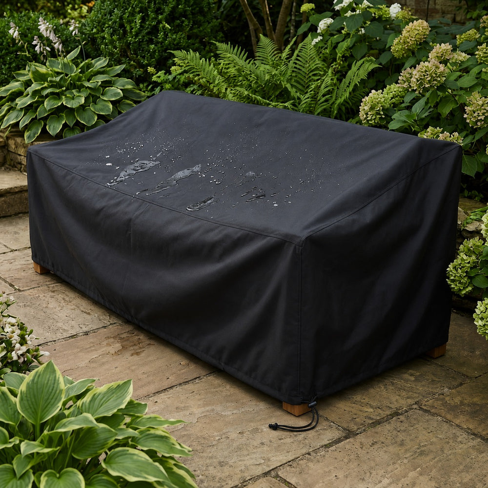 Large Sofa Cover – Black – Heavy Duty Waterproof – Outdoor Protection