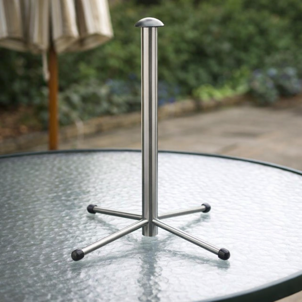 Table Top Water Shedding Pole – 34 cm Width – Plastic Coated Steel – Outdoor Furniture Protection