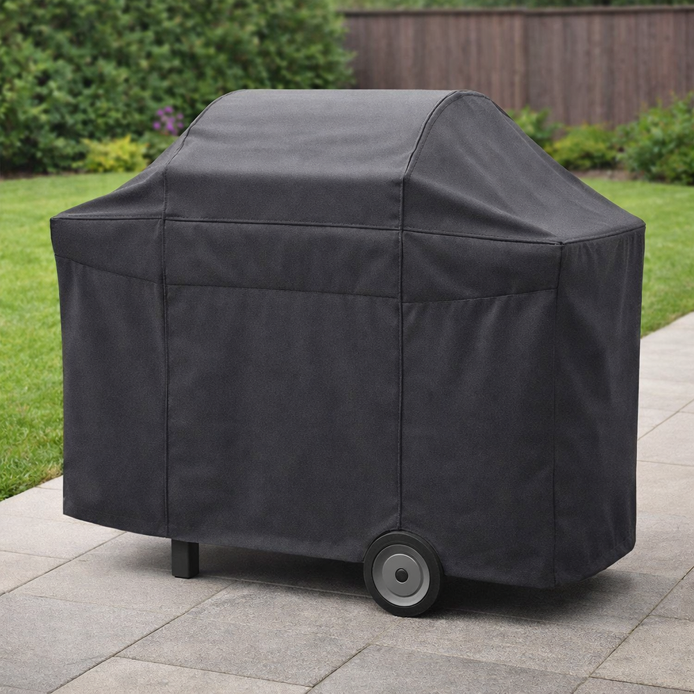 BBQ Cover – Large 155cm – Heavy Duty PVC Backed – All-Weather Protection