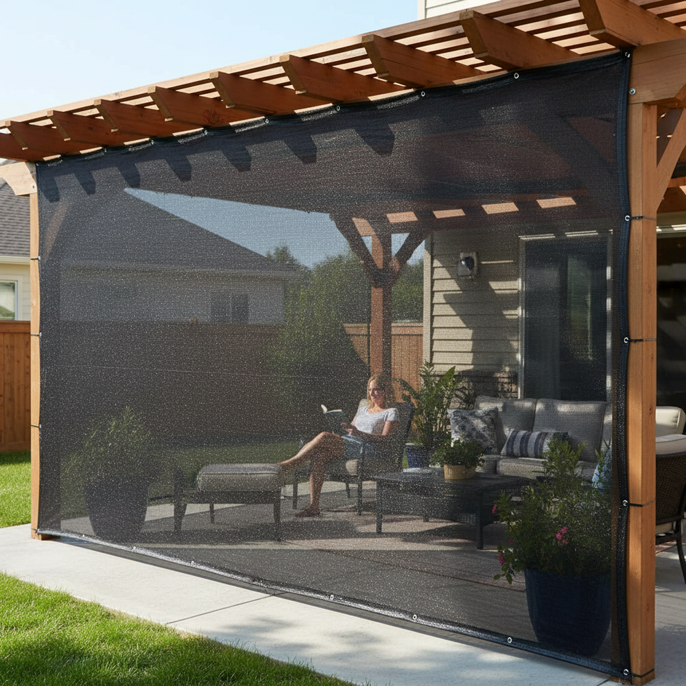 Premium 80% Shade and Privacy Netting - Lightweight HDPE Mesh for Outdoor Use, Available in Multiple Sizes and Lengths
