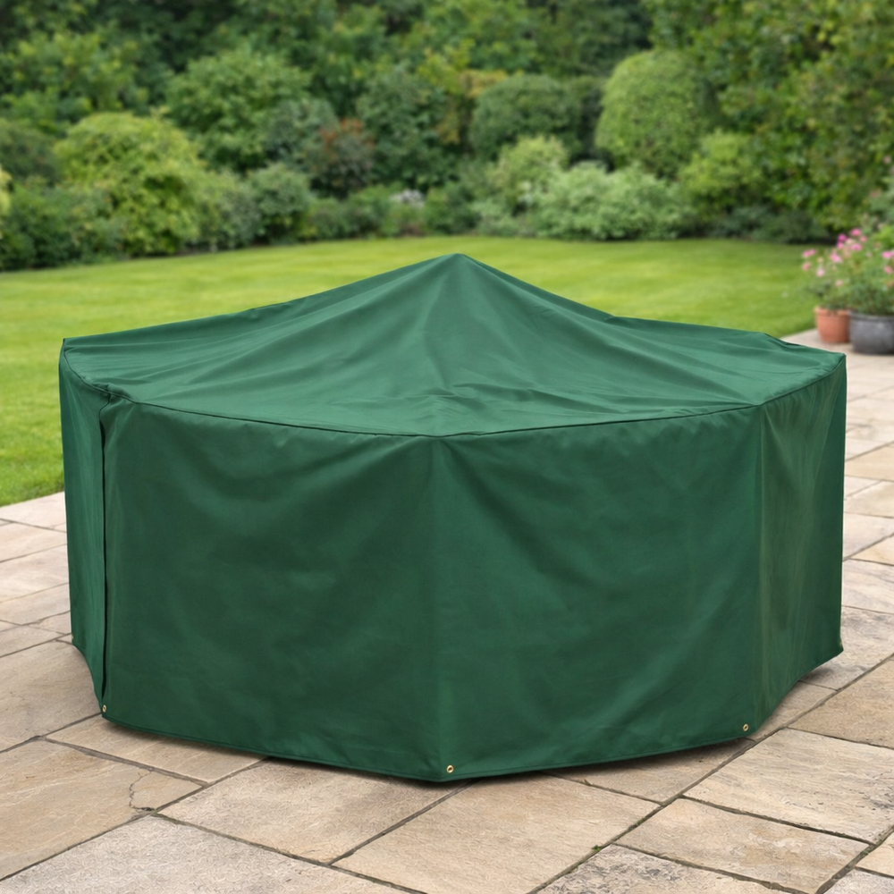 Rectangular Table Cover – 8 Seat Green – Heavy Duty Protection – Outdoor Use