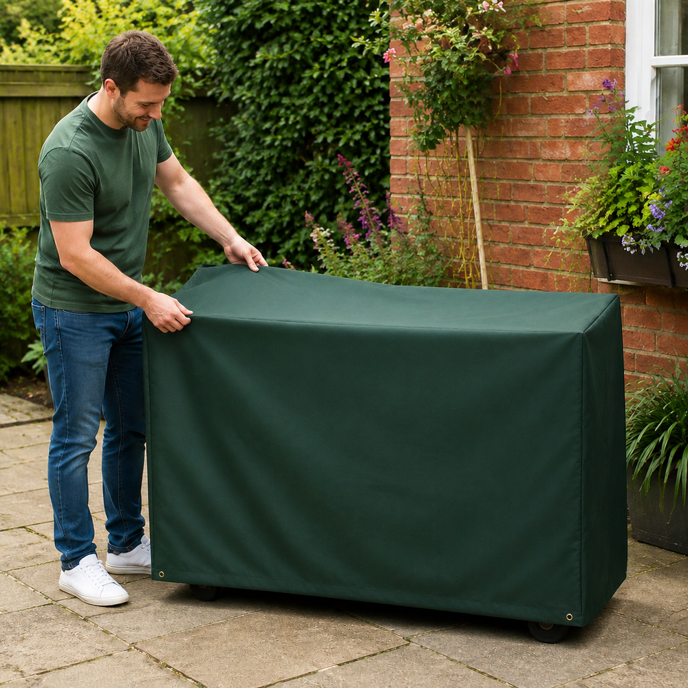 BBQ Cover – 61x130x74 cm Green – Heavy Duty Waterproof – Outdoor Protection