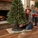 Premium Heavy Duty Cast Iron Octagonal Christmas Tree Stand for Trees up to 8ft with Water Reservoir and Thumb Screws