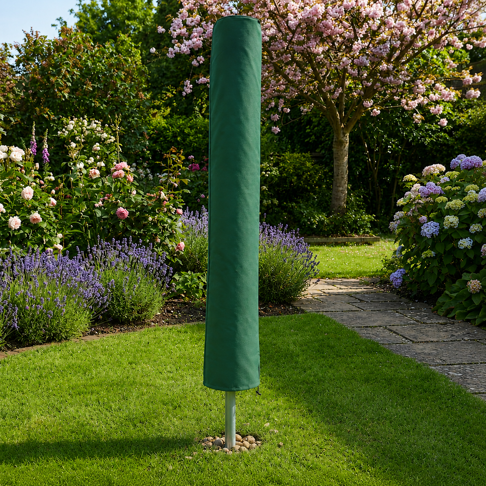 Rotary Washing Line Cover – 175 cm Green – PVC Backed Polyester – Outdoor Protection