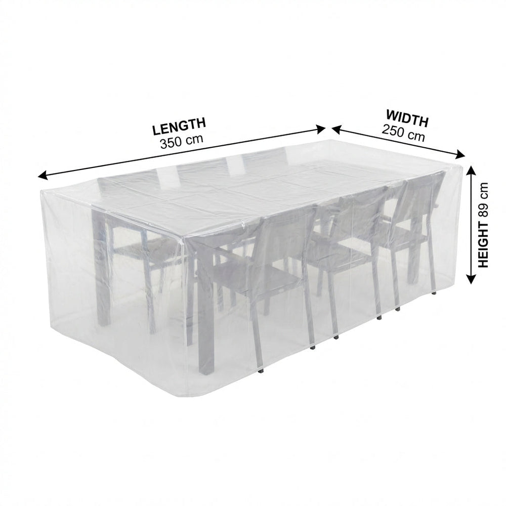 Rectangular Patio Set Cover – 350cm – Heavy Duty PVC – Outdoor Protection
