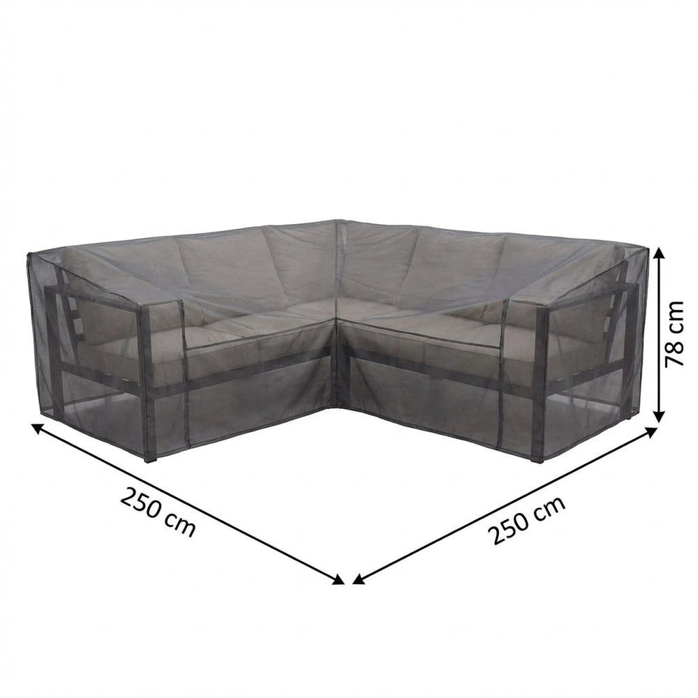 Corner Sofa Cover – 250cm Charcoal – Durable Polyester – Outdoor Protection