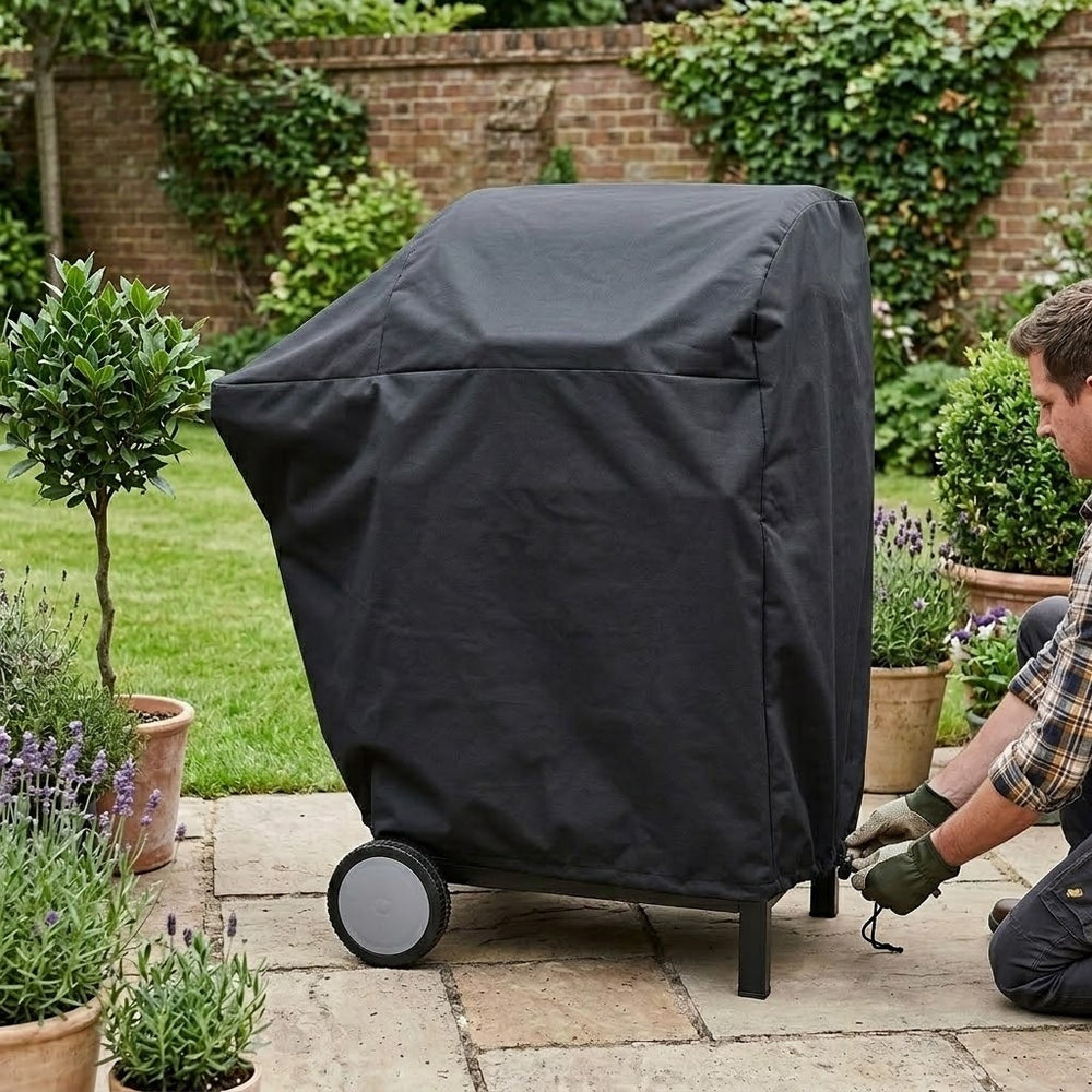Barbecue Cover – Small Black – Super Tough Waterproof – Outdoor Protection