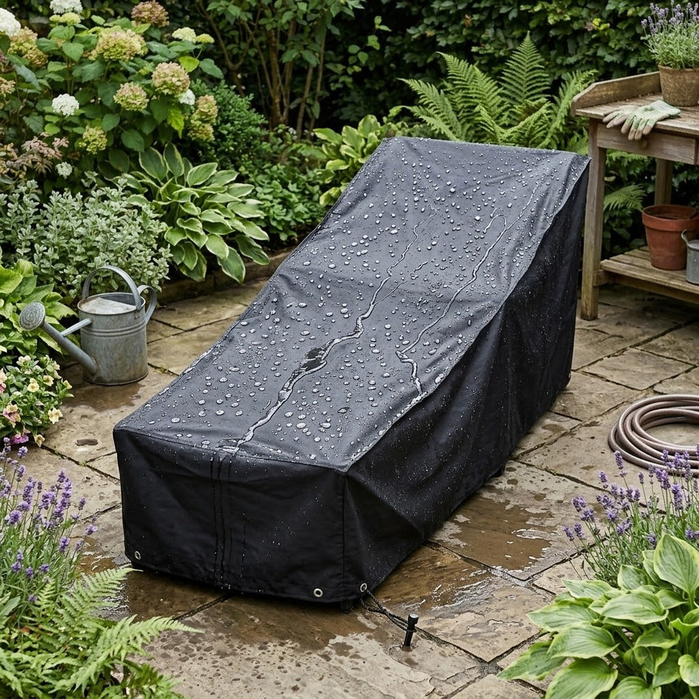 Small Sun Lounger Cover – 175cm – PVC Backed Polyester – All-Weather Protection