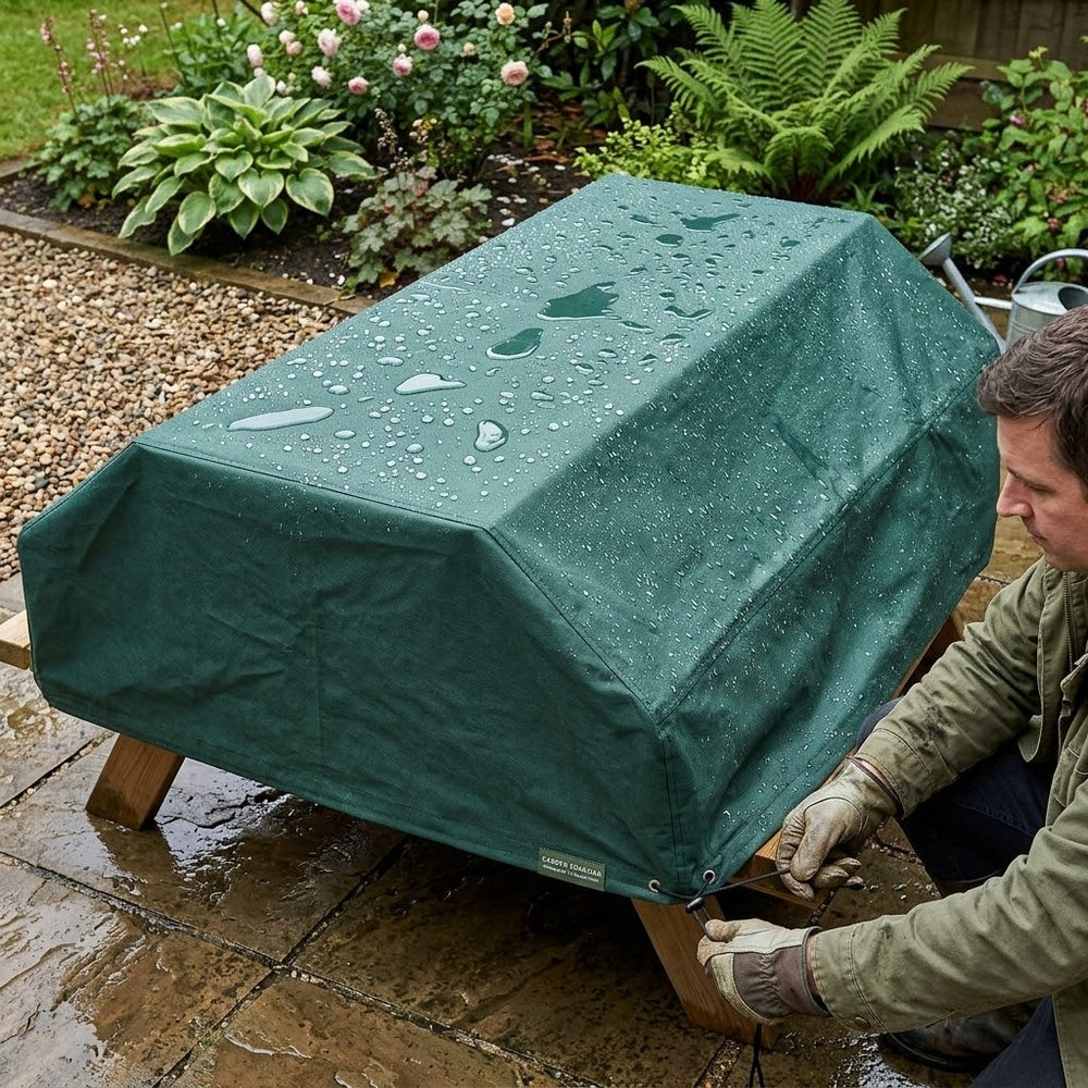 Picnic Table Cover – 157cm – Heavy Duty Water-Resistant – Outdoor Furniture Protection