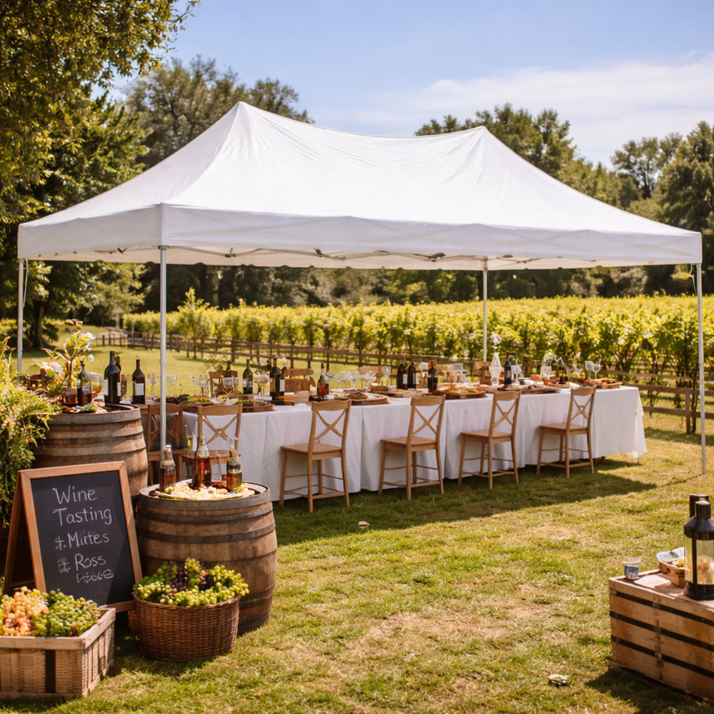 4x8m Peak Pagoda Pop Up Gazebo – Professional Quality | White