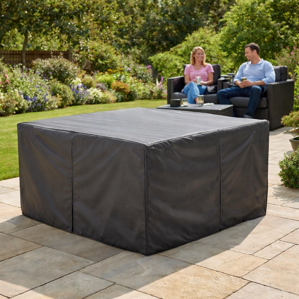 Rattan Cube Set Cover – 135cm Large – PVC Polyester – Outdoor Protection