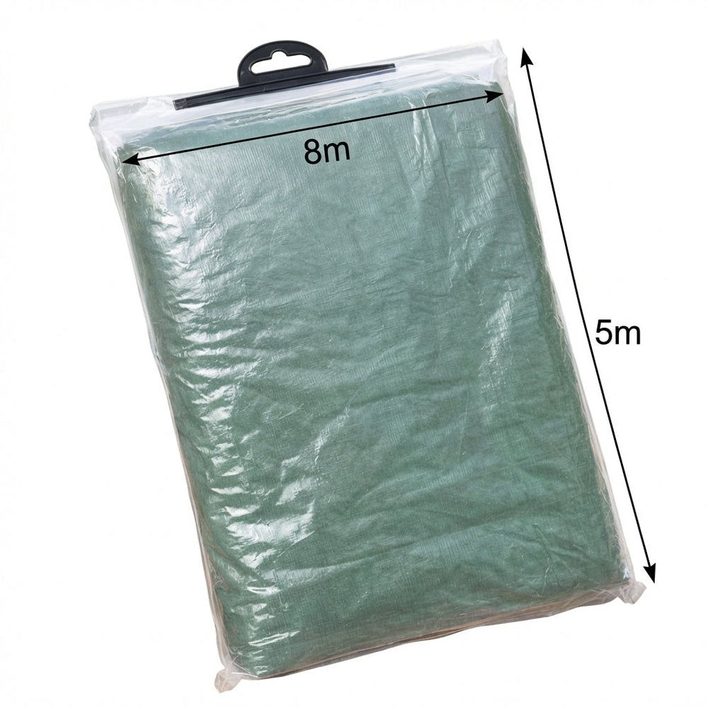 Heavy Duty Tarpaulin – 8m x 5m – Cross Laminated Polyethylene – Multi-Use Protection