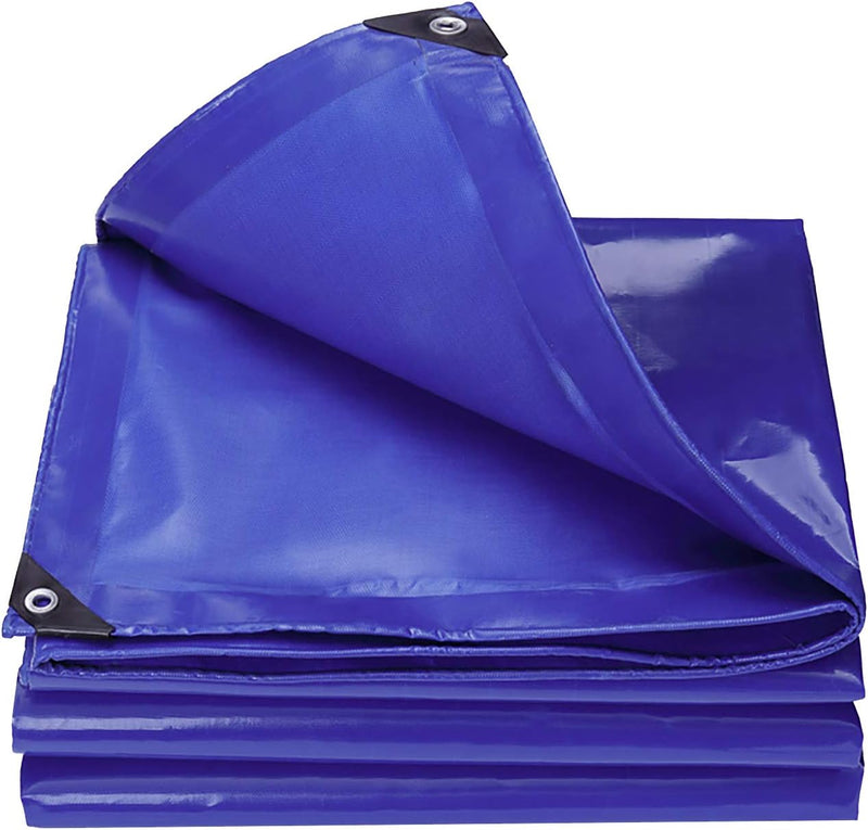 Reliable Heavy Duty Waterproof Blue Tarpaulins (560gsm) for All-Weather Protection