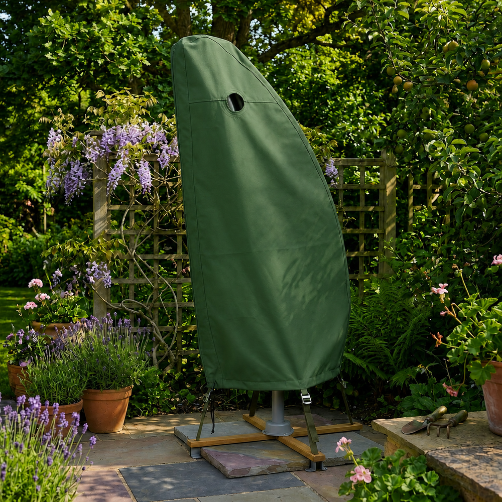 Parasol Cover – Small, Green – Super Tough UV Protection – Outdoor Use