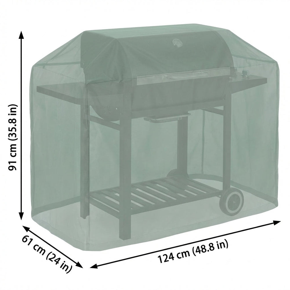 Wagon Barbecue Cover – Green – Heavy Duty Waterproof – Outdoor Protection