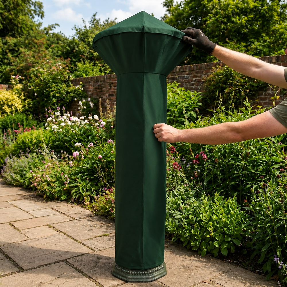 Round Patio Heater Cover – Green – Waterproof & UV Protected – Outdoor Protection