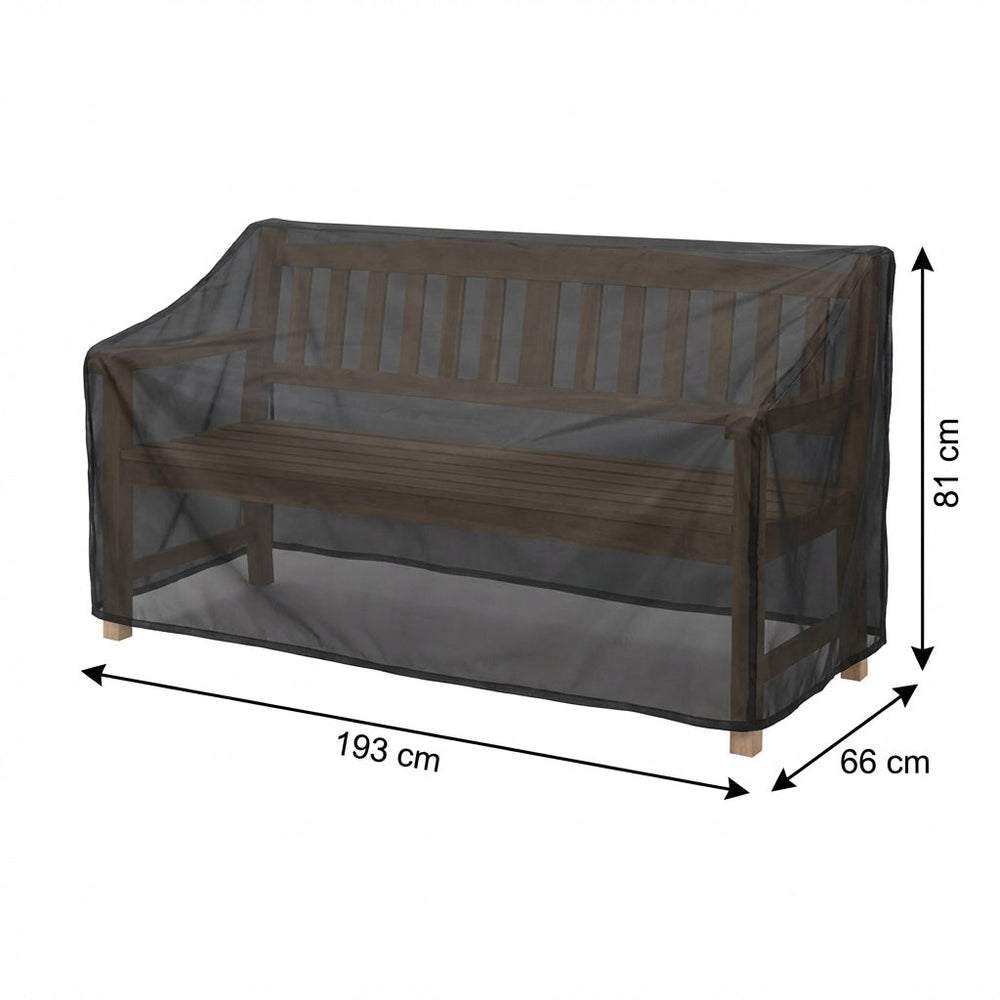 Bench Cover – 3-4 Seater – Black – Heavy Duty Outdoor Protection