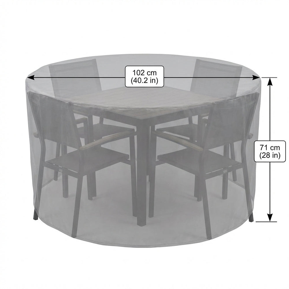 Circular Table Cover – 4 Seat – Heavy Duty Waterproof – Outdoor Protection