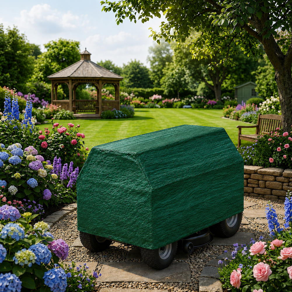 Ride-On Mower Cover – 165x110x100 cm – Polyethylene – Outdoor Protection