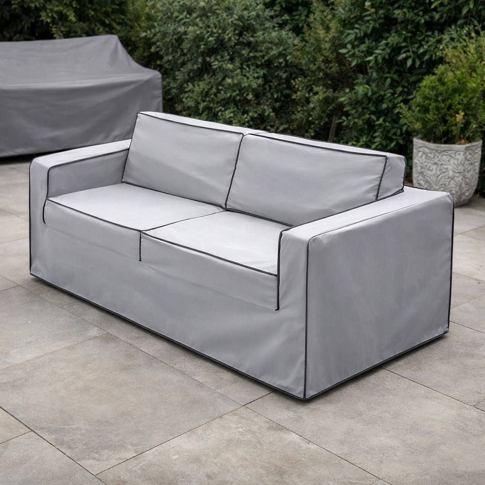 Rattan Sofa Cover – Small 173cm – Waterproof PVC – Garden Furniture Protection