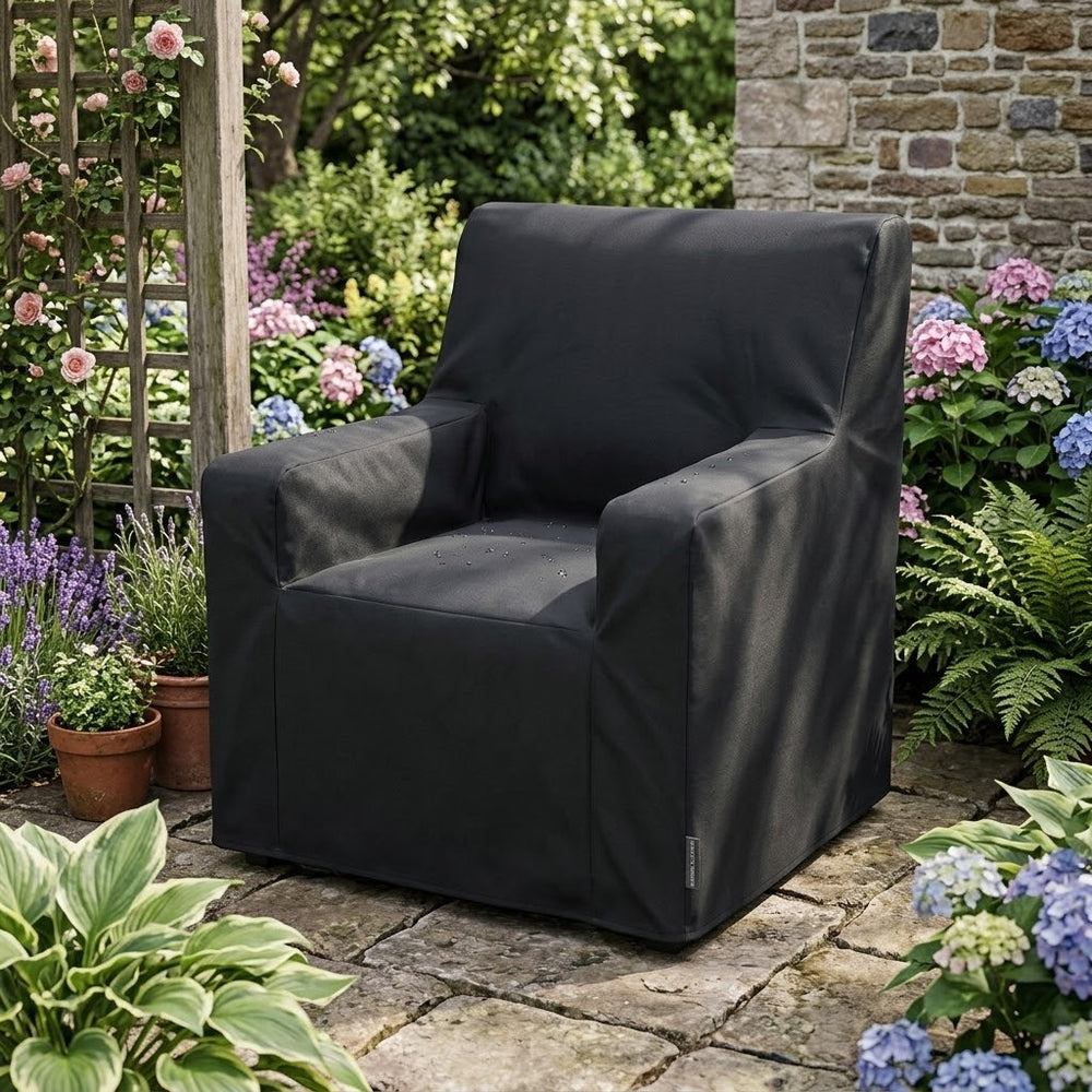 Armchair Cover – Large Black – Super Tough Waterproof – Protection