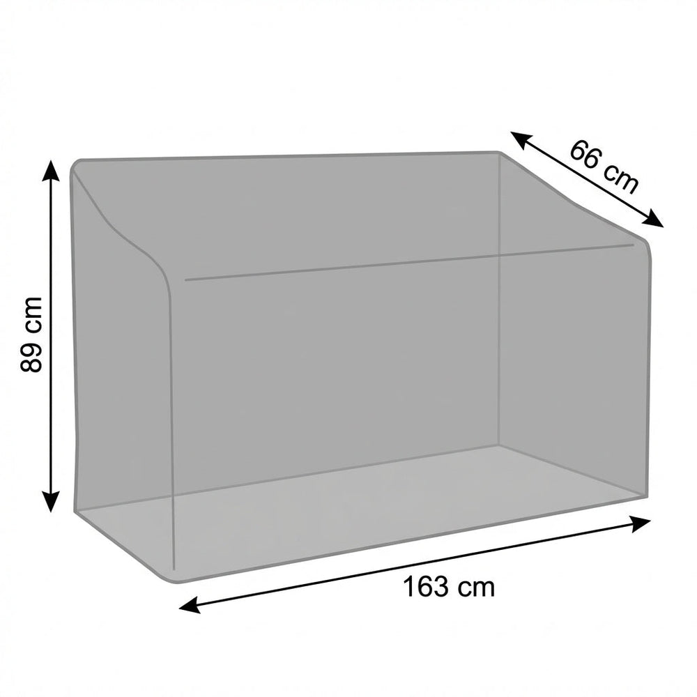 Bench Cover – Medium Charcoal – All-Weather Protection – Outdoor Use
