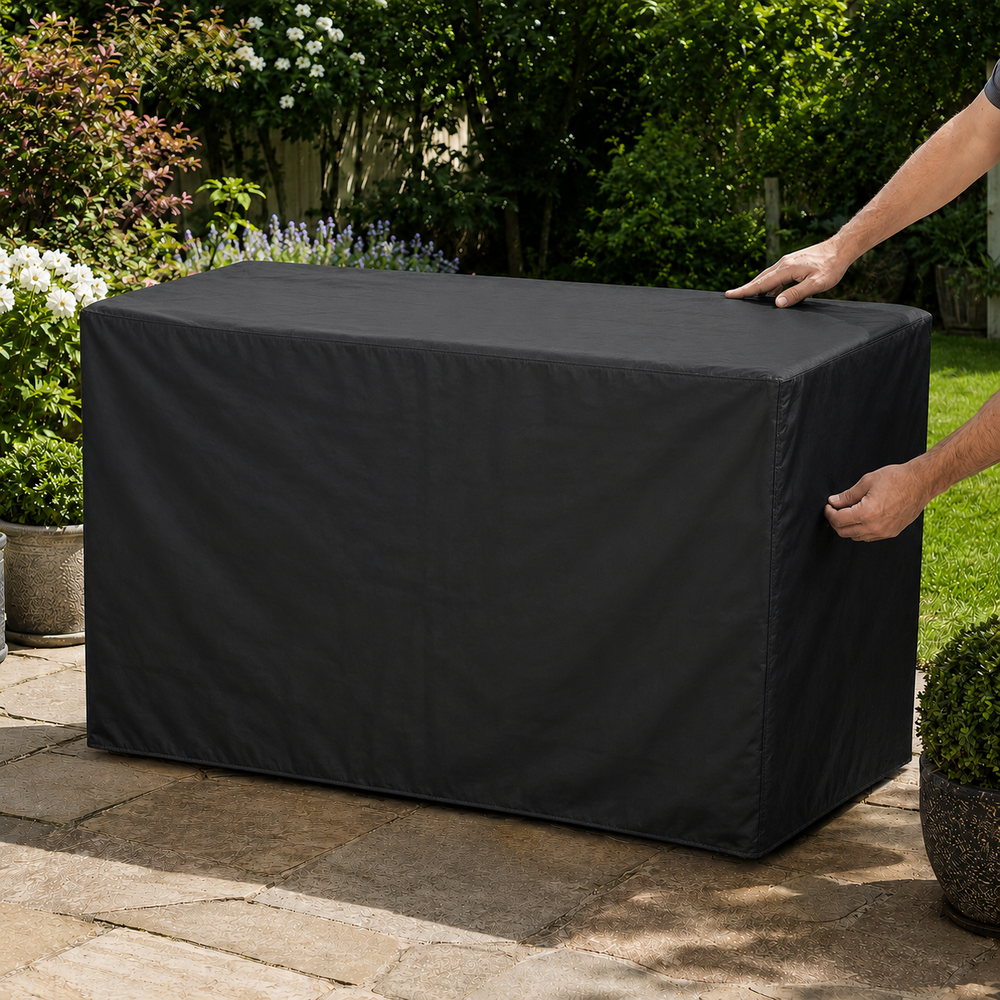 Large BBQ Cover – Black – Heavy Duty Polyethylene – Outdoor Protection