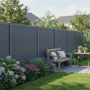 Premium Grey Edging and Stabilising Strips 4 Pack for Outdoor PVC Screening - Durable Weather-Resistant Plastic for Long-Lasting Performance