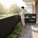 Premium Polyrattan Weave Artificial Screening Fencing 1m x 1m - Weather Resistant and Stylish Privacy Solution