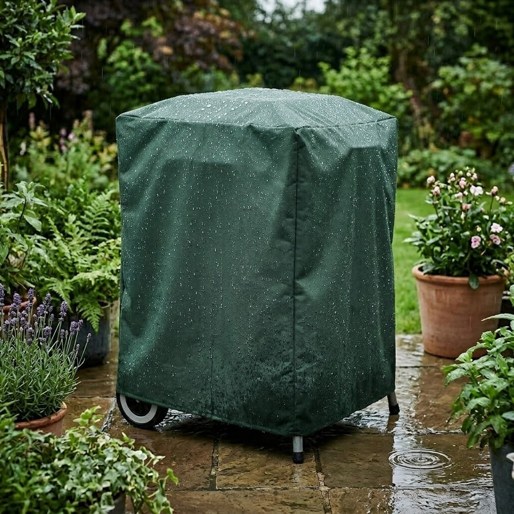 Square Barbecue Cover – 68cm Green – Super Tough Weather Protection