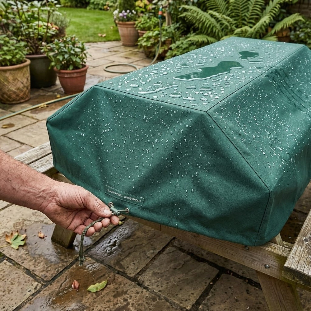 Picnic Table Cover – 157cm – Heavy Duty Water-Resistant – Outdoor Furniture Protection