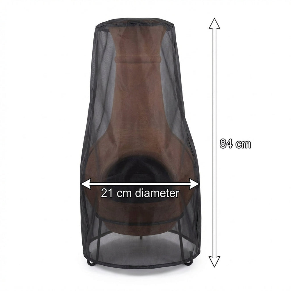 Medium Chimenea Cover – Black – Super Tough Waterproof – Outdoor Protection