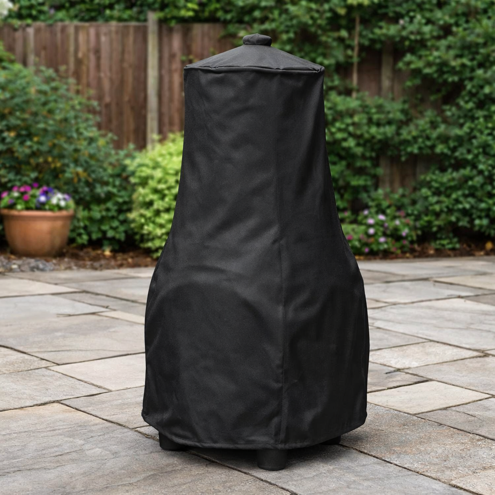 Heavy Duty Chimenea Cover – Large Black – Polyethylene Protection – Outdoor Use