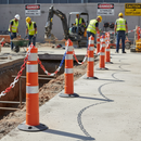 Premium High-Visibility Plastic Barrier Chain 25m - Lightweight, Durable, and Ideal for Indoor or Outdoor Use