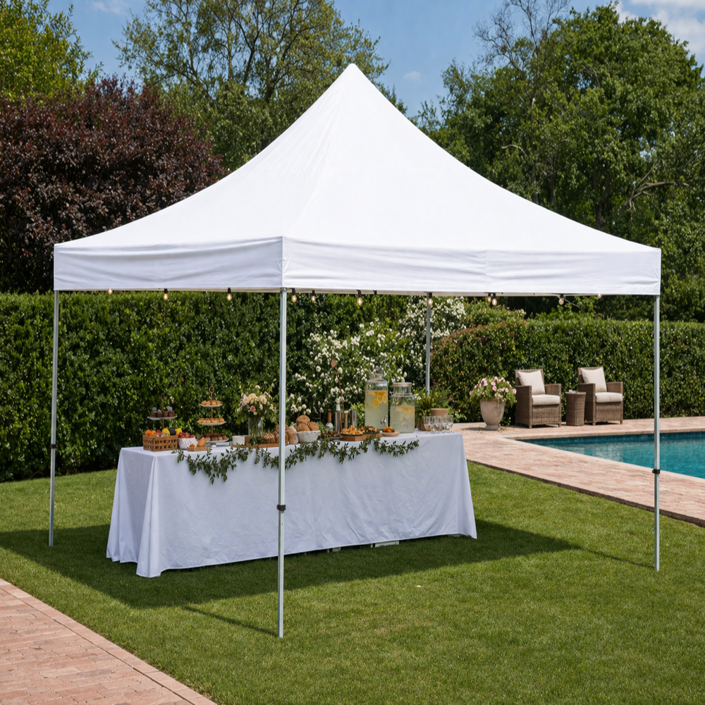 5x5m Pop Up Gazebo – Professional Heavy Duty | White