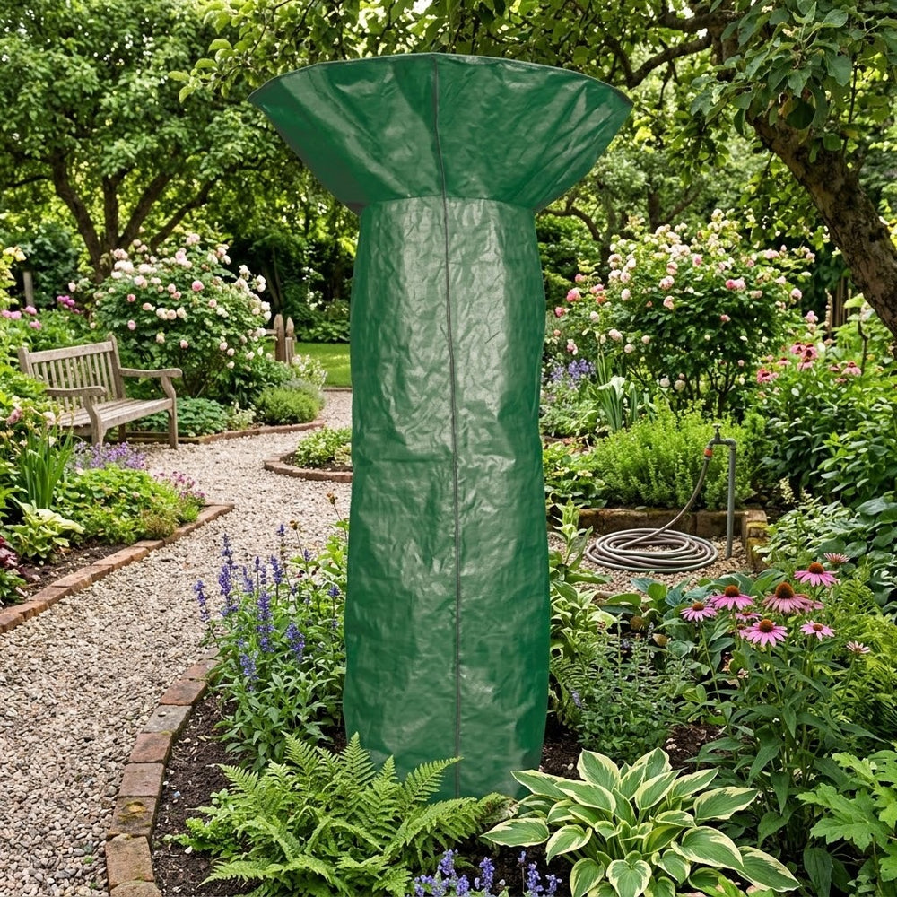 Patio Heater Cover – 179cm Green – Water-Resistant Polyethylene – Outdoor Protection