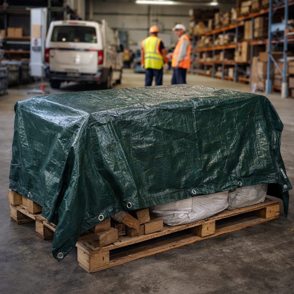 Heavy Duty Tarpaulin – 5m x 4m – Polyethylene Protection – Multi-Purpose Use