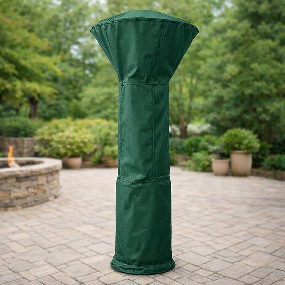 Heavy Duty Patio Heater Cover – 124 cm Diameter, Green – Weather Protection